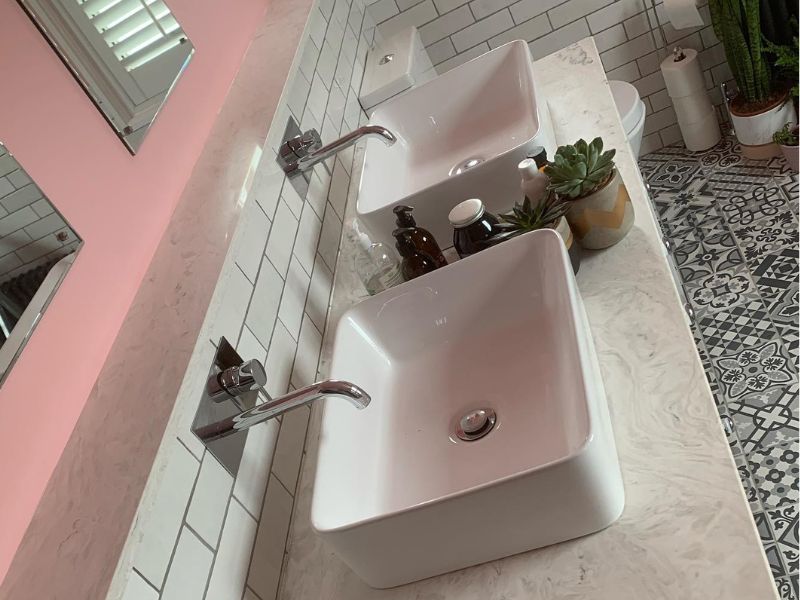 His and Her Marble sink Made in Margate