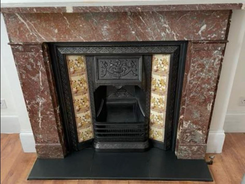 Custom Old marble hearth fitted in Thanet, Kent